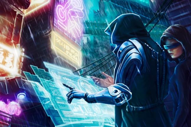 a person sitting on a stage