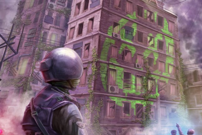 a person standing in front of a building